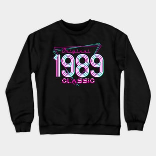 Born In 1989 Throwback Birthday Crewneck Sweatshirt